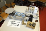 American Scientific Scale W/weights And Aluminum Scale.