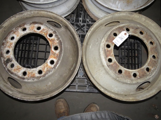 Set of 2 Aluminum 22.5 Rims