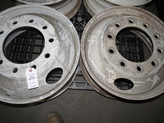 Set of 2 Aluminum 22.5 Rims