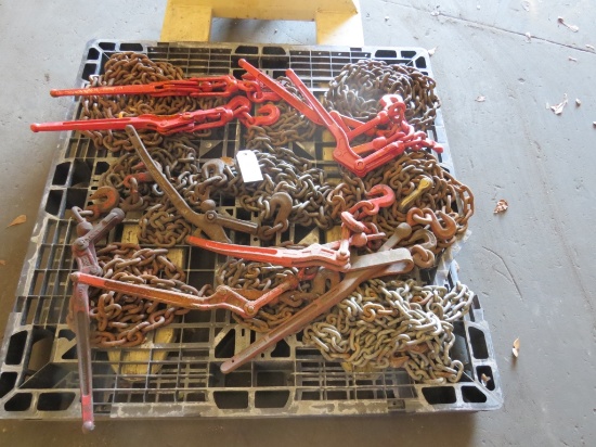 Lot of 9 Chains & Binders