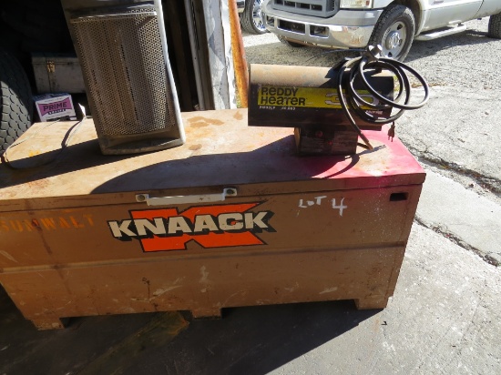 Lot Knack Job Box w/2 heaters Reddy Propane Heater & Holmes Electric Heater