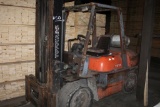 Toyota Model 52-6FU35 Forklift - 12,000lb. Cap. S/N 60350. LP Gas, Triple Stage Mast w/Side Shift, 1