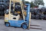 Hyster Model S50XM Forklift - 5000lb. Cap. S/N D187V24945Z. LP Gas, Triple Stage Mast, 70.9 Hours Sh