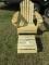 Adirondak Chair and Footstool