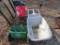 Wheel Barrel and 2 Fertilizer Spreaders
