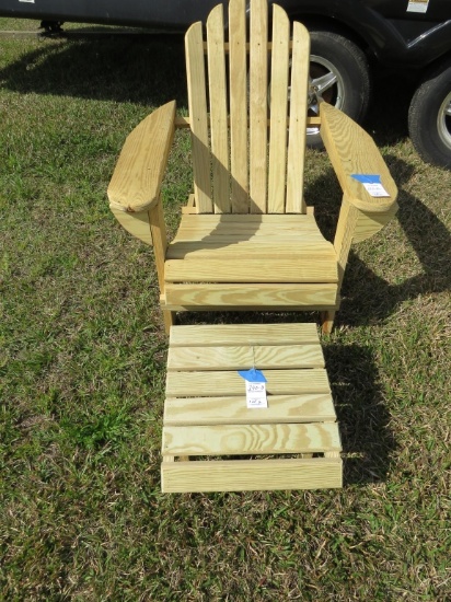 Adirondak Chair and Footstool
