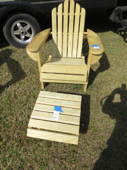 Adirondak Chair and Footstool