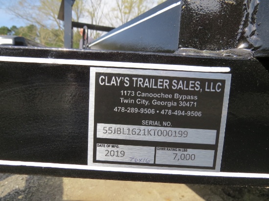 2019 Large Utility Trailer w/ Ramps