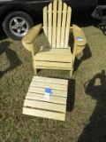 Adirondak Chair and Footstool