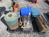 5 Core bits, conduit Bender, and Pipe threader