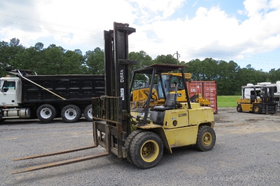 "Clark Forklift C500Y100D 10,000 lb capacity Diesel, FRESH MOTOR