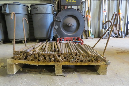 Pallet of Round Metal Stock
