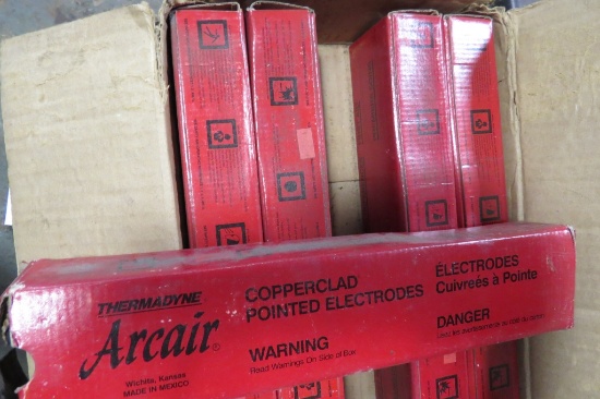3 Boxes of Thermadyne Arcair Copperclad Pointed Electrodes