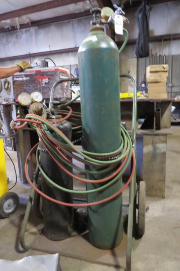 Complete Oxygen/Acetylene Cutting Set W/Cart