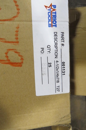 Patriot Tools 4.5 x 1/4 x 7/8 NEW IN BOX  Grinding Discs 25 Per Box