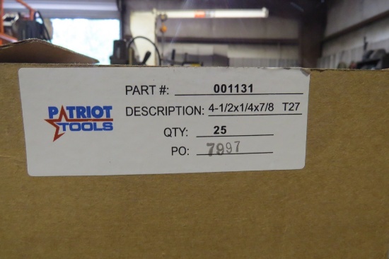 Patriot Tools 4.5 x 1/4 x 7/8 NEW IN BOX  Grinding Discs 25 Per Box