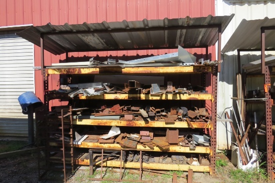 HUGE LOT Metal/Shelves Mixed Metal & Metal Shelves