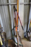 Mix Lot 2 Shovels, Saw, Sledge Hammer & Loppers