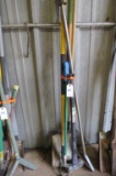Mix Lot Sledge Hammer, Shovel, Rake & Hoe