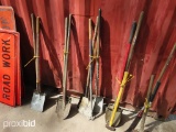 3 Flat Shovels/1 Hoe