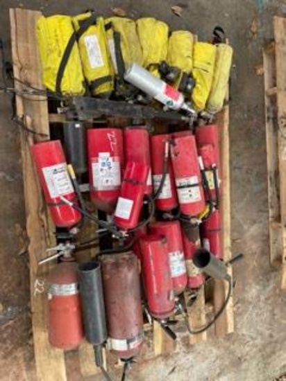 Pallet of Fire Extinguishers &