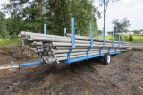 Pole Trailer w/Irrigation Pipe