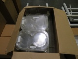 2 NEW cases plastic clam shell containers