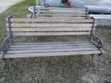 6' Iron/Wooden Bench