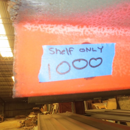 Steel shelving unit