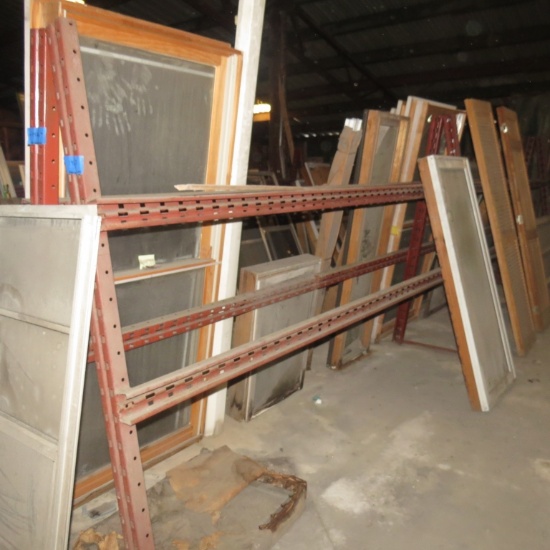 Shelf Contents-Misc. Windows, Frams, Bifold Doors