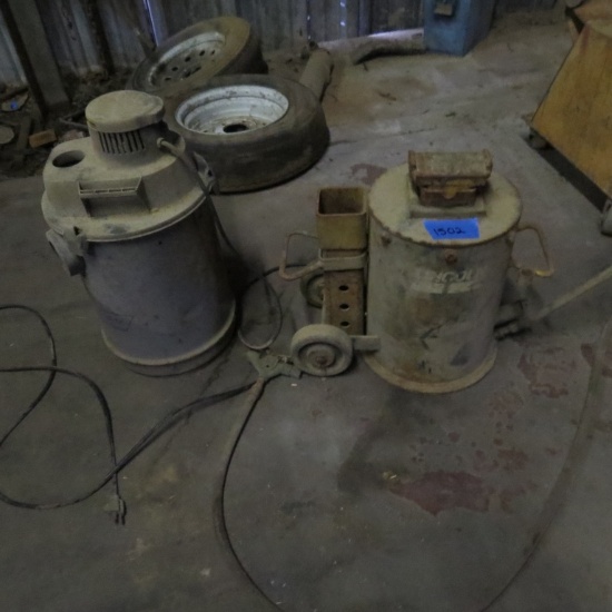 Air Jack and Shop Vac