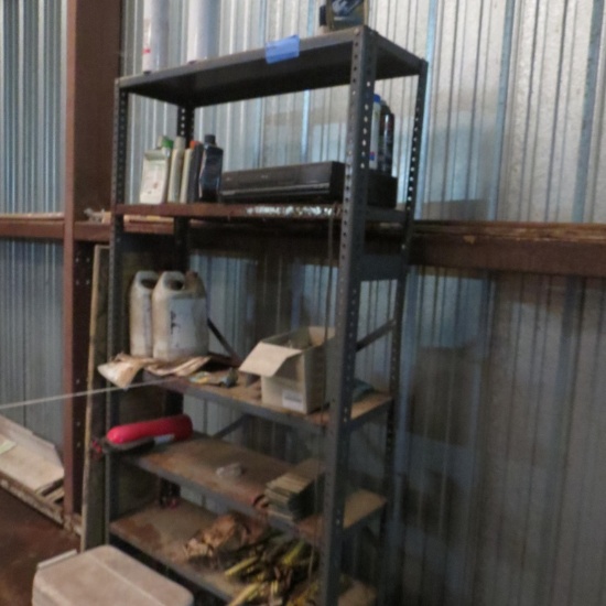 Metal Shelf with Contents (see pics)