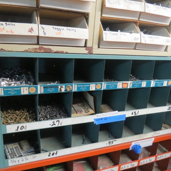 Shelf and contents