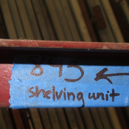 Steel shelving unit (left side)