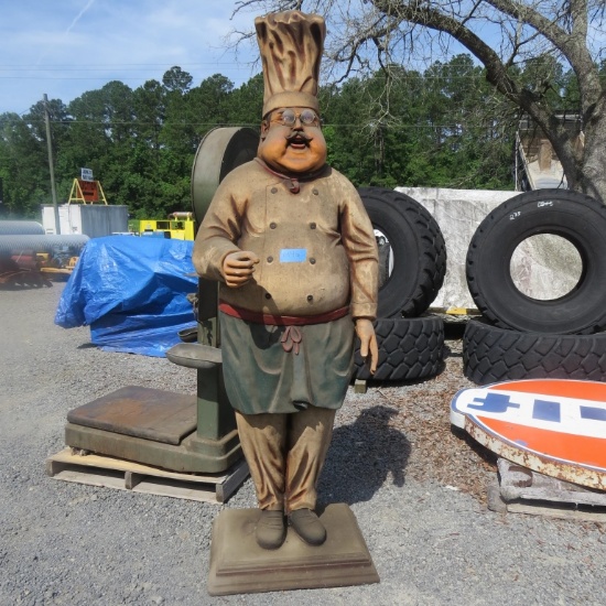 Chef Charlie Statue