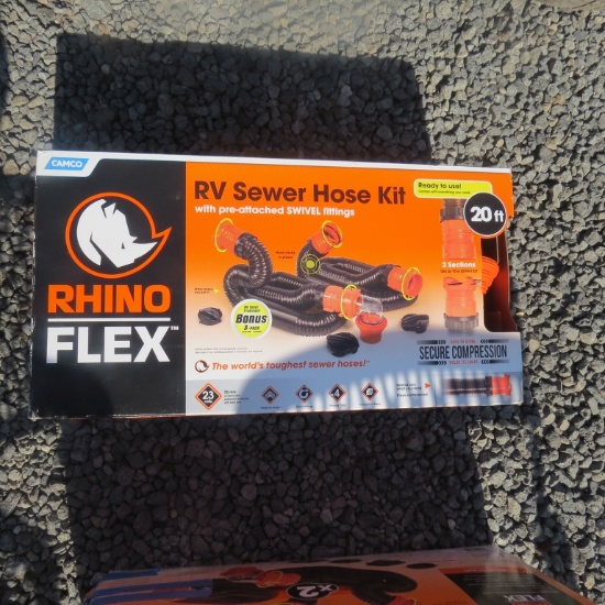 RV Sewer Hose Kit-20 Ft, Rhino Flex