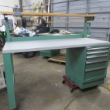 Shop Table with Drawers