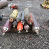 Pallet of Accetylene & Carbon Tanks (qty 10)