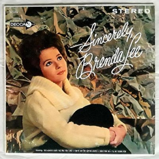 BRENDA LEE: Sincerely, Brenda Lee - 1962 Stereo Vinyl LP