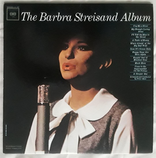 BARBRA STREISAND: The Barbra Streisand Album - 1963 Mono Vinyl LP