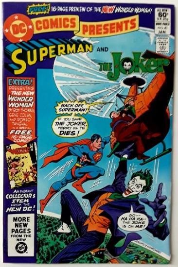 SUPERMAN AND THE JOKER:  The Terrrible Tinseltown Treasure-Trap Treachery - DC Comics