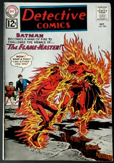 DETECTIVE COMICS:  The Flame-Monster (Batman with Robin) - DC Comics