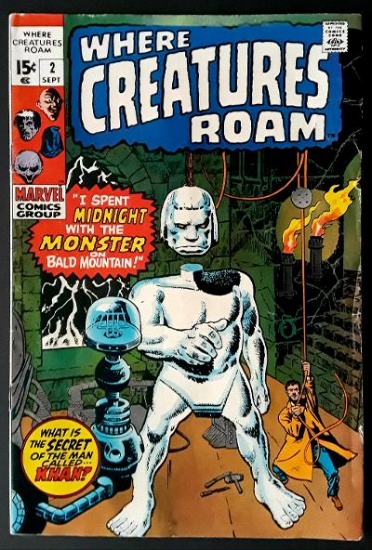 WHERE CREATURES ROAM: I Spent Midnight with the Monster on Bald Mountain! - Marvel Comics