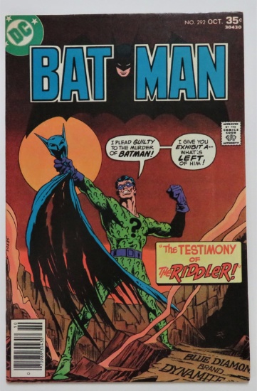 BAT MAN:  "The Testimony Of The Riddler!" - DC Comics