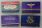 4 pcs. Misc. California Army Air Base Matchbooks