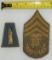 2 pcs. US Army 77th Infantry Division/Chief Mechanic Sergeant Stripes Insignia