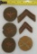6 pcs. WW1 Corporal Ranks/Specialty Sleeve Patches