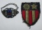 2 pcs. WWII CBI Souvenir Bracelet/Bullion Patch