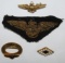 4 pcs. WWII USN Pilot Wings/Sweetheart Pins