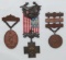 3 pcs. Pennsylvania National Guard/28th Div. Span-Am Veteran Medals